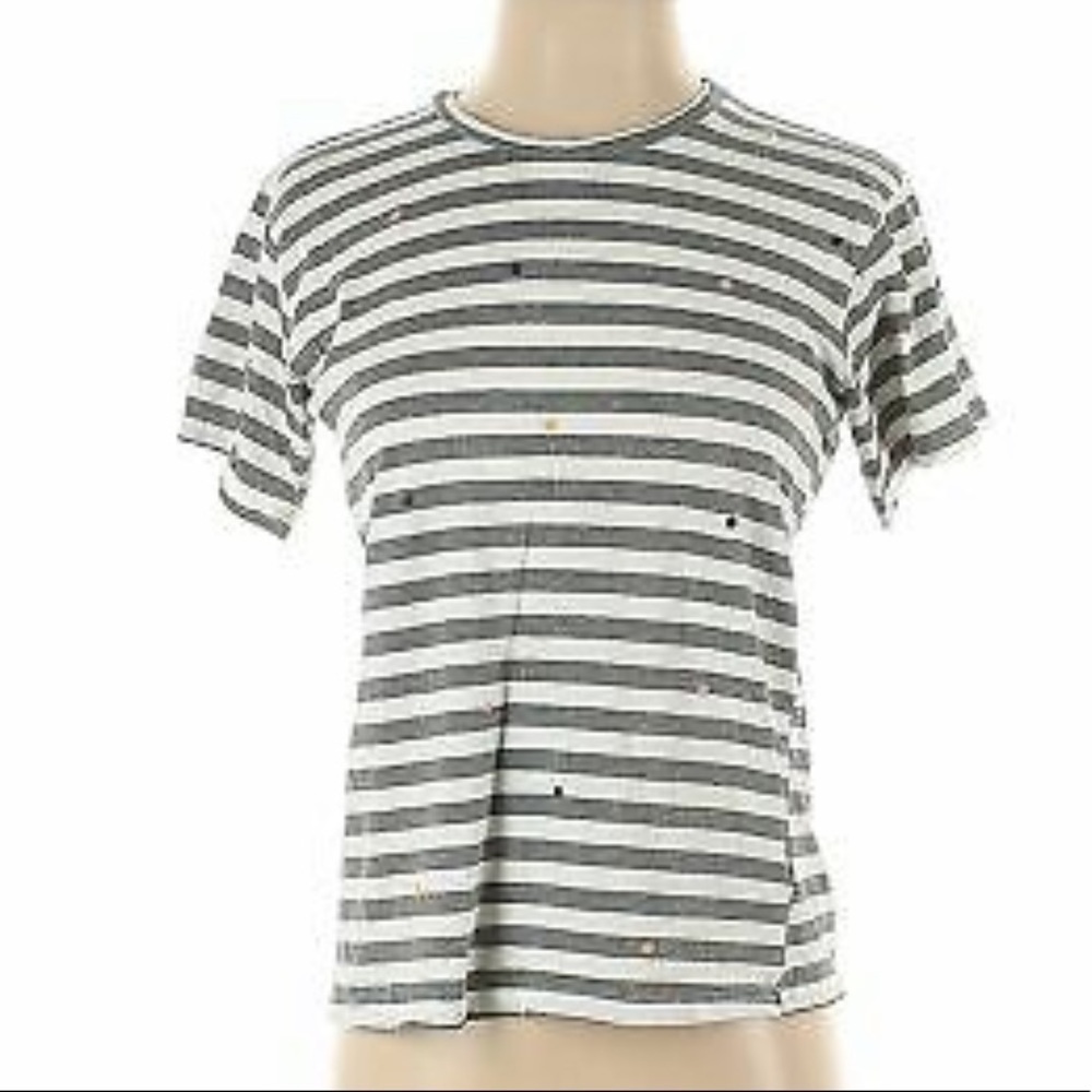 Current Air Women Gray Short Sleeve T-Shirt L
